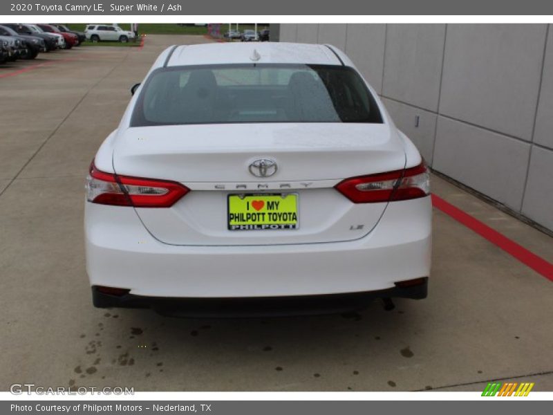 Super White / Ash 2020 Toyota Camry LE