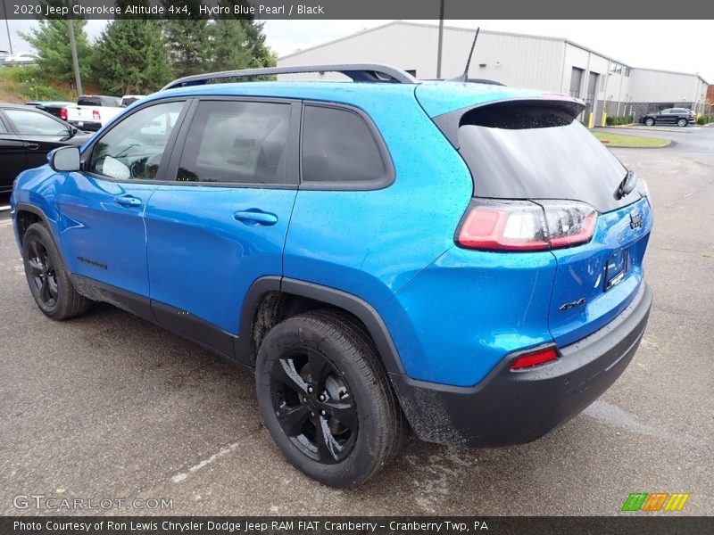 Hydro Blue Pearl / Black 2020 Jeep Cherokee Altitude 4x4