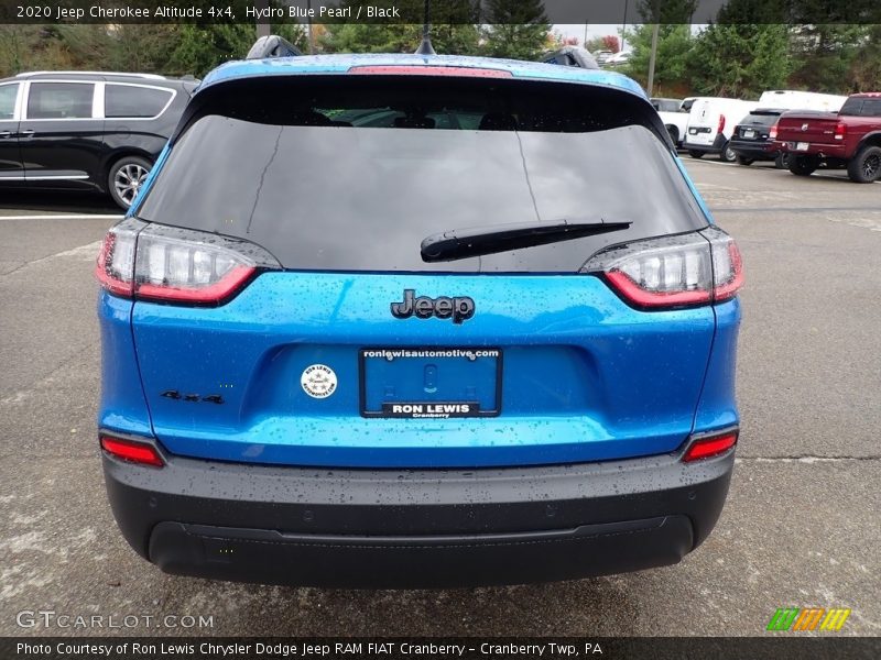 Hydro Blue Pearl / Black 2020 Jeep Cherokee Altitude 4x4