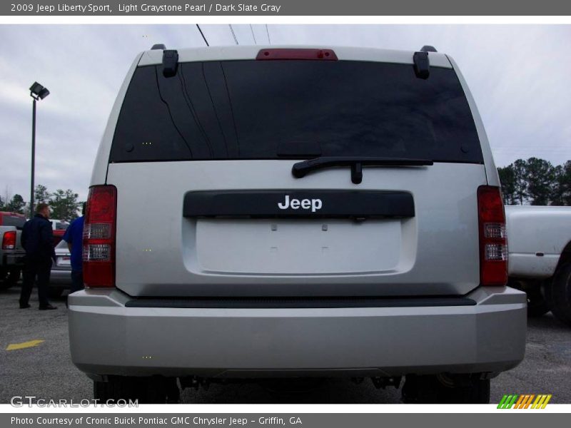 Light Graystone Pearl / Dark Slate Gray 2009 Jeep Liberty Sport