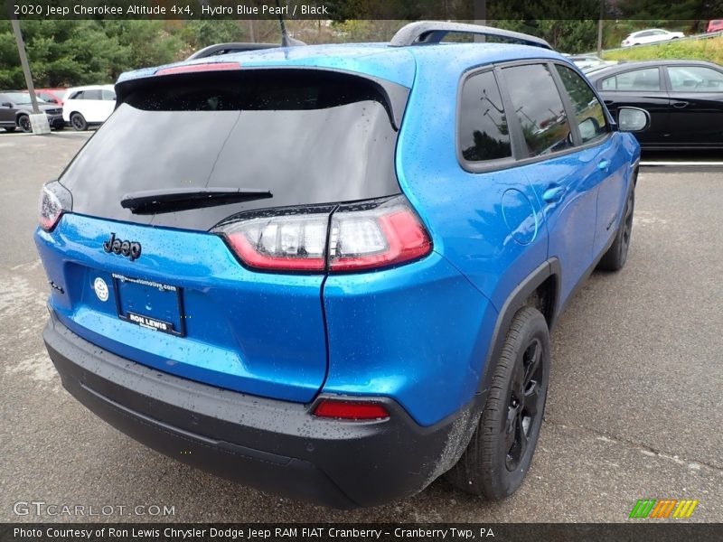 Hydro Blue Pearl / Black 2020 Jeep Cherokee Altitude 4x4