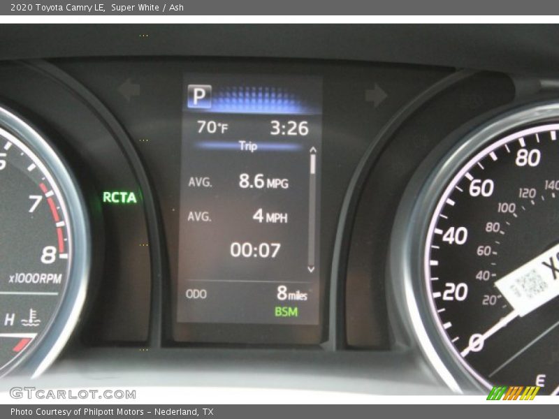 Super White / Ash 2020 Toyota Camry LE