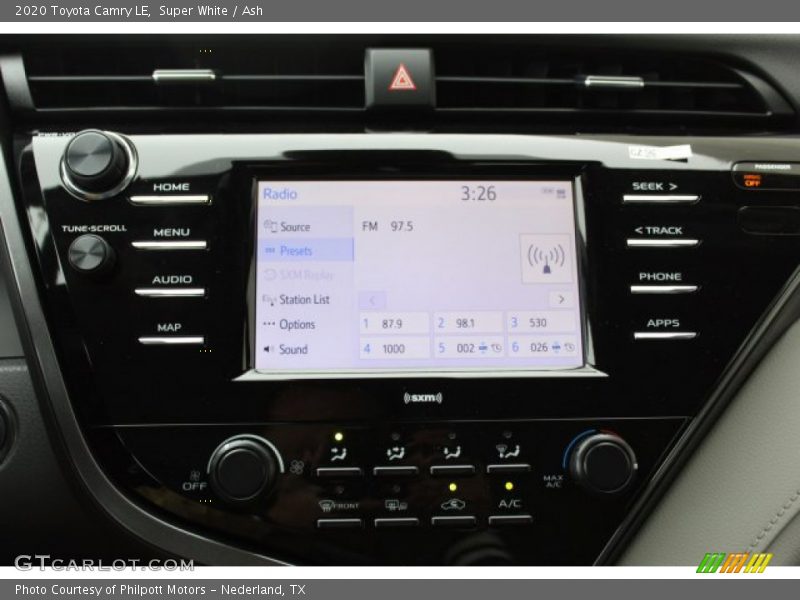 Super White / Ash 2020 Toyota Camry LE