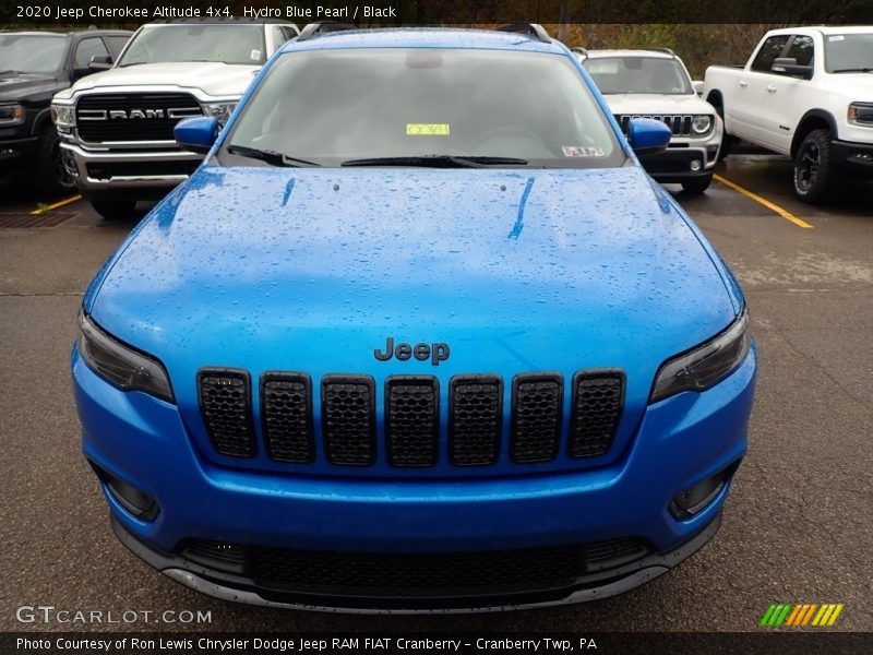 Hydro Blue Pearl / Black 2020 Jeep Cherokee Altitude 4x4