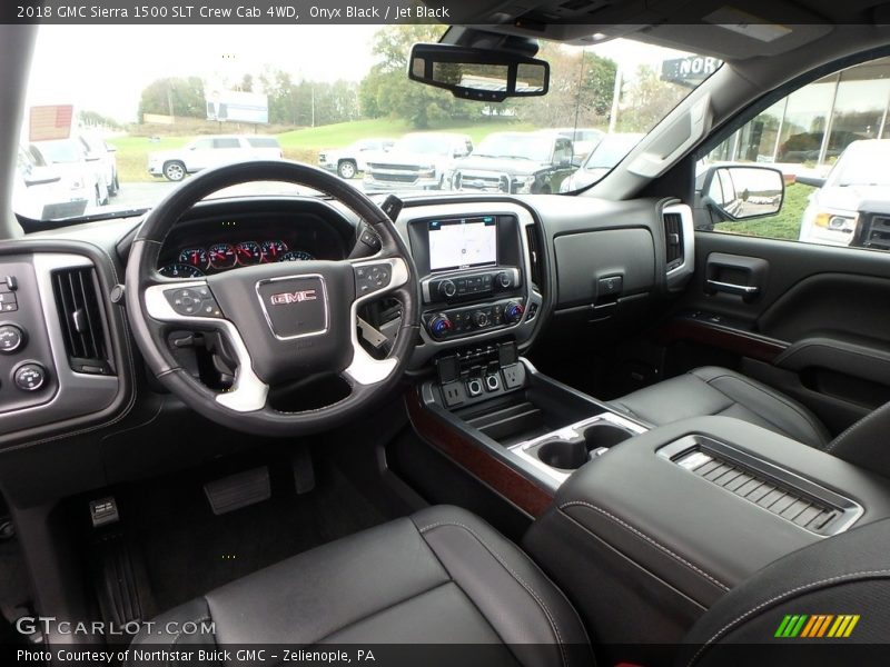  2018 Sierra 1500 SLT Crew Cab 4WD Jet Black Interior