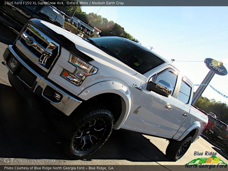 Oxford White / Medium Earth Gray 2016 Ford F150 XL SuperCrew 4x4