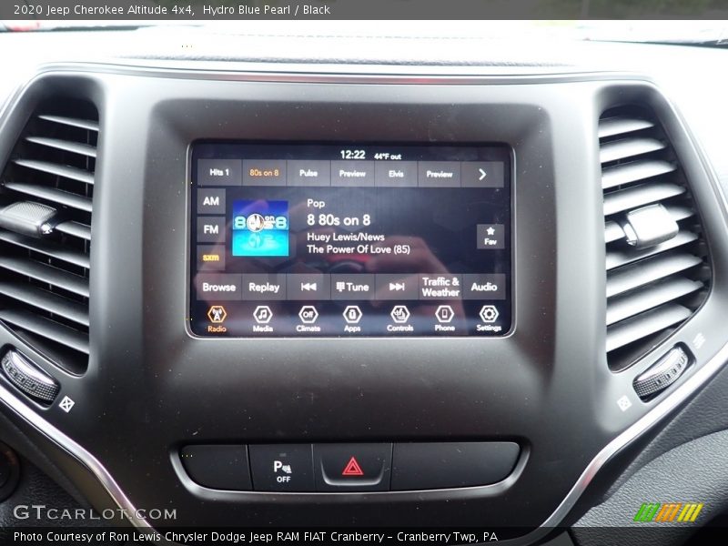 Hydro Blue Pearl / Black 2020 Jeep Cherokee Altitude 4x4