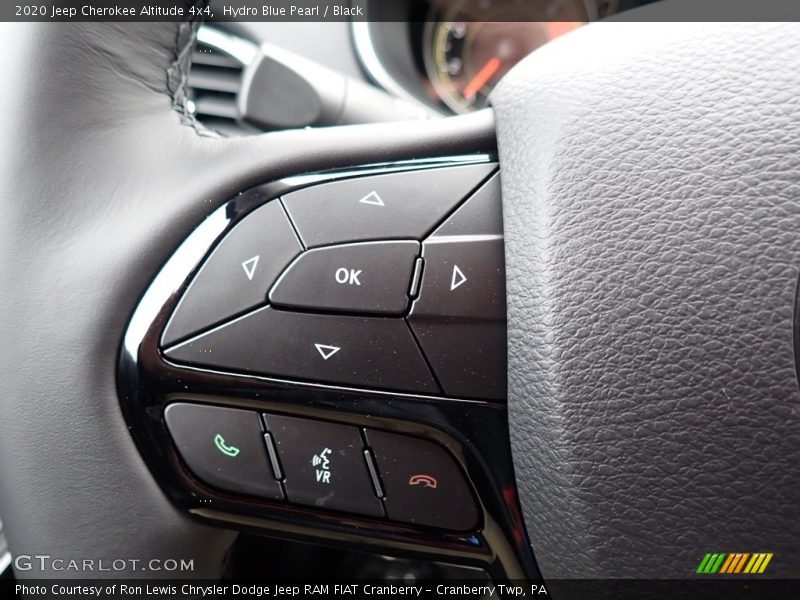 Hydro Blue Pearl / Black 2020 Jeep Cherokee Altitude 4x4