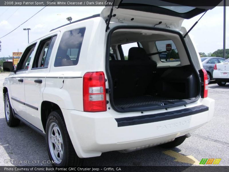 Stone White Clearcoat / Dark Slate Gray 2008 Jeep Patriot Sport