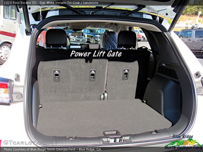 Star White Metallic Tri-Coat / Sandstone 2020 Ford Escape SEL