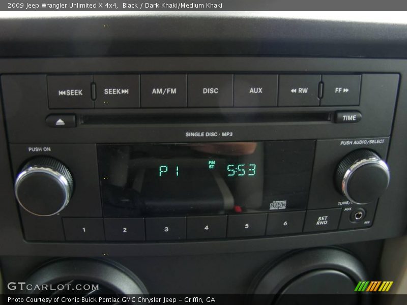 Black / Dark Khaki/Medium Khaki 2009 Jeep Wrangler Unlimited X 4x4