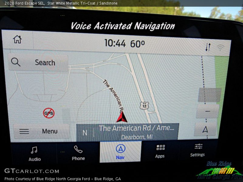 Star White Metallic Tri-Coat / Sandstone 2020 Ford Escape SEL