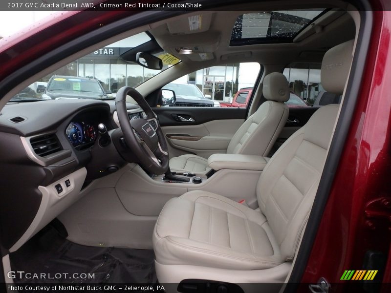 Crimson Red Tintcoat / Cocoa/Shale 2017 GMC Acadia Denali AWD