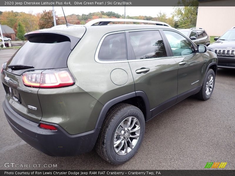 Olive Green Pearl / Ski Gray/Black 2020 Jeep Cherokee Latitude Plus 4x4