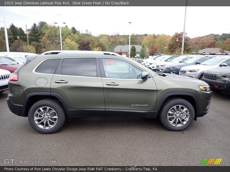 Olive Green Pearl / Ski Gray/Black 2020 Jeep Cherokee Latitude Plus 4x4