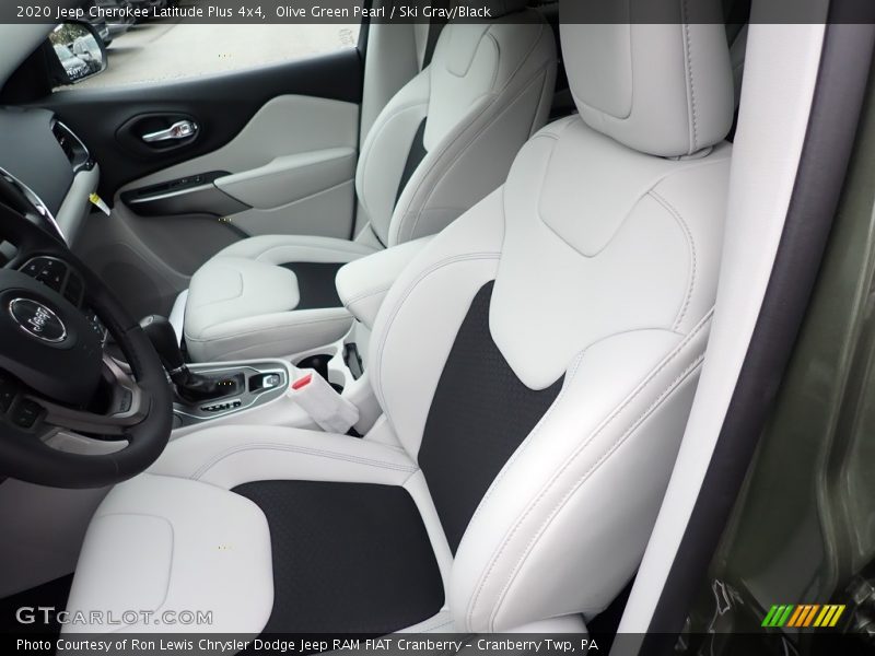 Olive Green Pearl / Ski Gray/Black 2020 Jeep Cherokee Latitude Plus 4x4