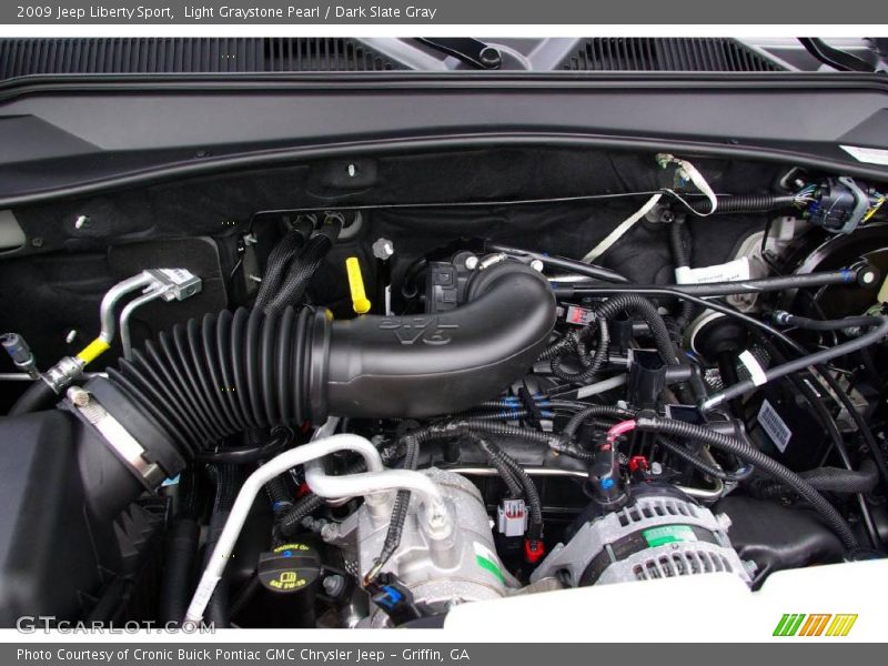 Light Graystone Pearl / Dark Slate Gray 2009 Jeep Liberty Sport