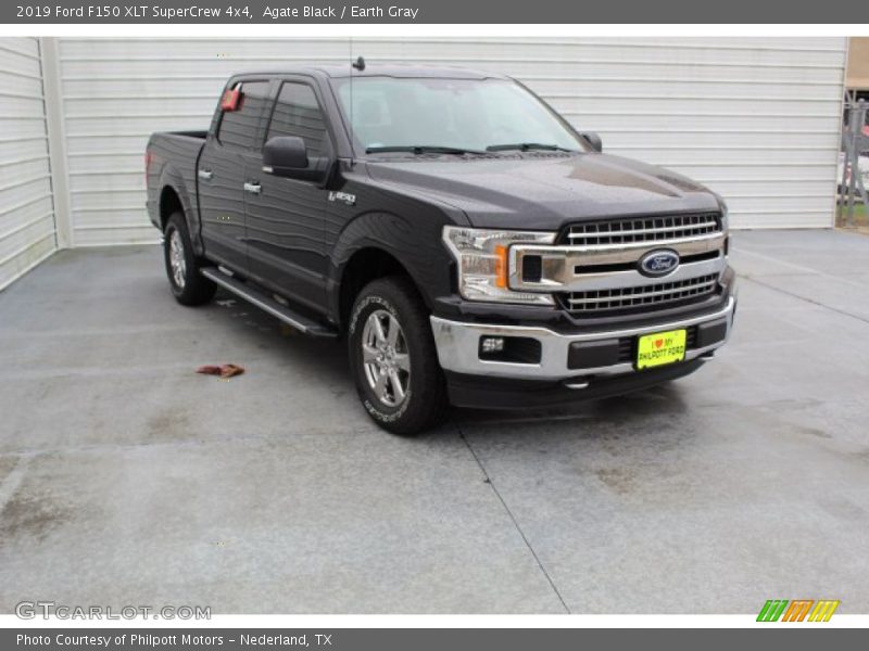 Agate Black / Earth Gray 2019 Ford F150 XLT SuperCrew 4x4