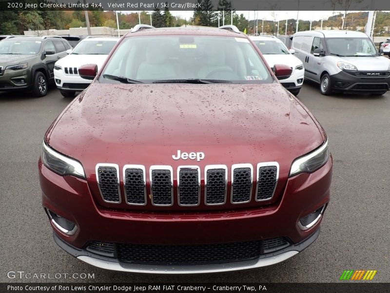 Velvet Red Pearl / Ski Gray/Black 2020 Jeep Cherokee Limited 4x4