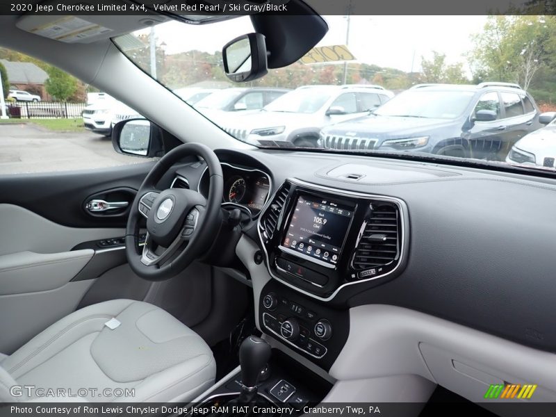 Velvet Red Pearl / Ski Gray/Black 2020 Jeep Cherokee Limited 4x4