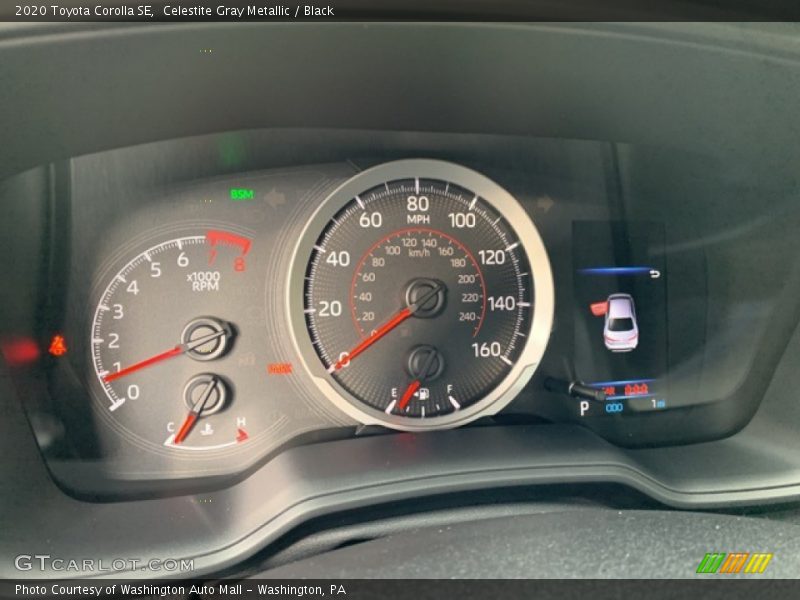 Celestite Gray Metallic / Black 2020 Toyota Corolla SE