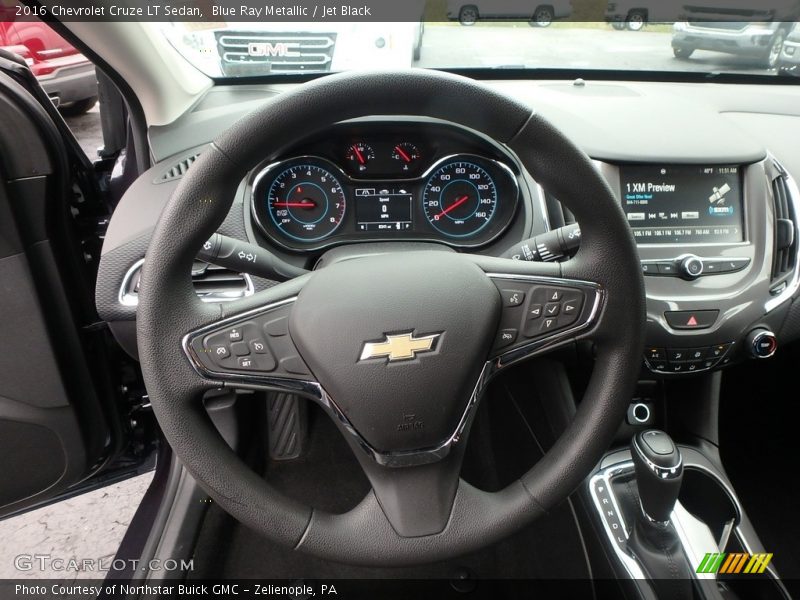 Blue Ray Metallic / Jet Black 2016 Chevrolet Cruze LT Sedan