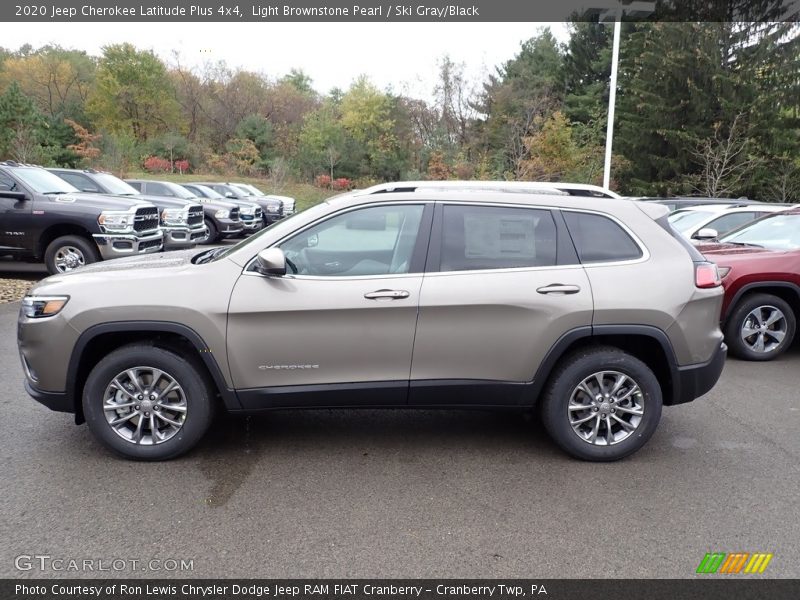 Light Brownstone Pearl / Ski Gray/Black 2020 Jeep Cherokee Latitude Plus 4x4