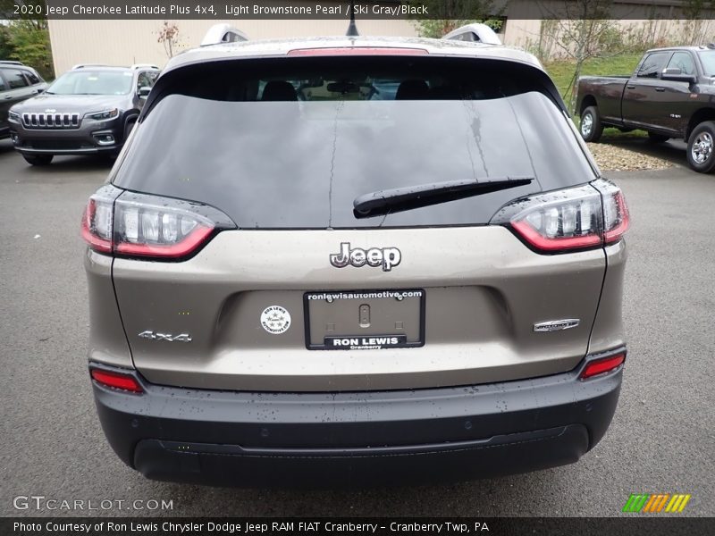 Light Brownstone Pearl / Ski Gray/Black 2020 Jeep Cherokee Latitude Plus 4x4