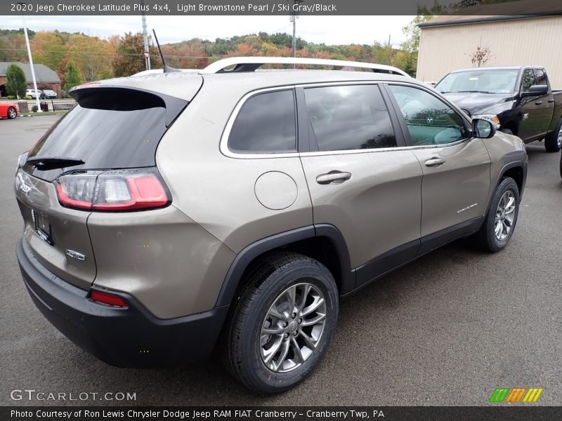 Light Brownstone Pearl / Ski Gray/Black 2020 Jeep Cherokee Latitude Plus 4x4