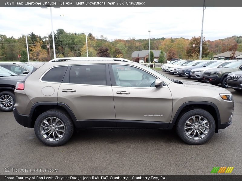 Light Brownstone Pearl / Ski Gray/Black 2020 Jeep Cherokee Latitude Plus 4x4