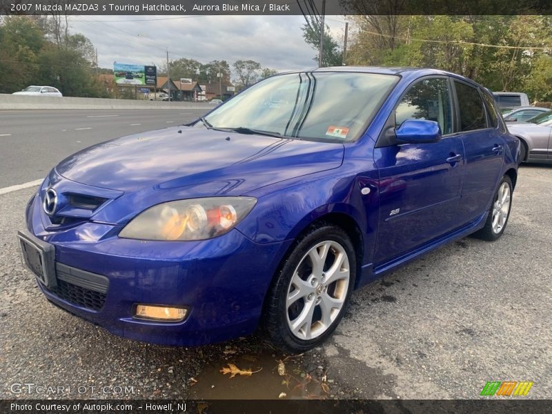 Aurora Blue Mica / Black 2007 Mazda MAZDA3 s Touring Hatchback