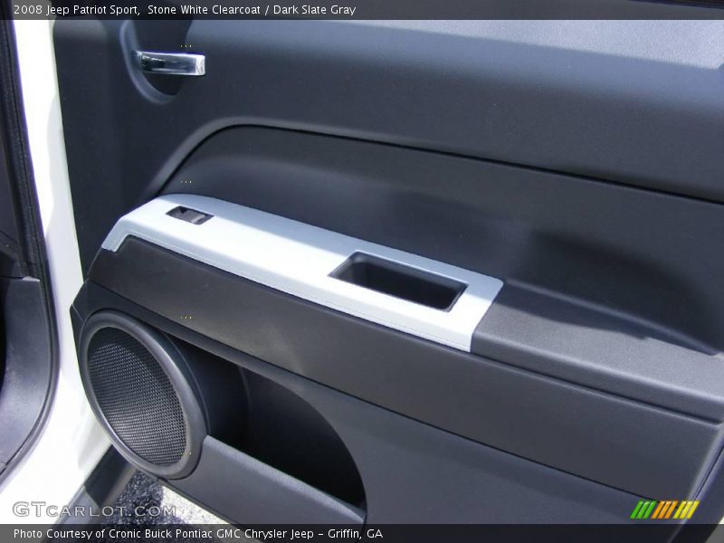 Stone White Clearcoat / Dark Slate Gray 2008 Jeep Patriot Sport