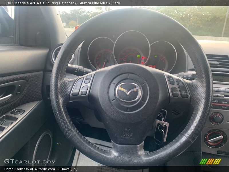 Aurora Blue Mica / Black 2007 Mazda MAZDA3 s Touring Hatchback