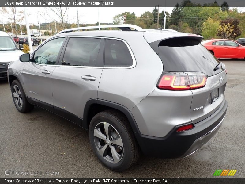 Billet Silver Metallic / Black 2020 Jeep Cherokee Limited 4x4