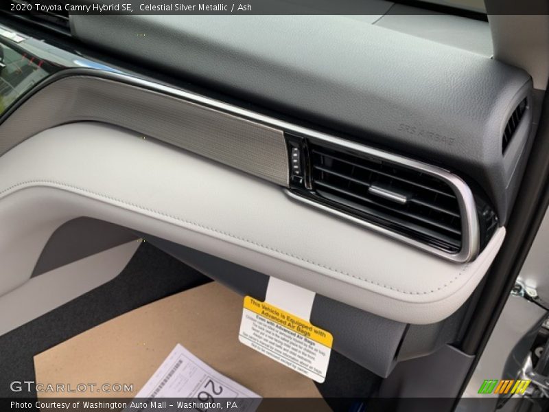 Celestial Silver Metallic / Ash 2020 Toyota Camry Hybrid SE