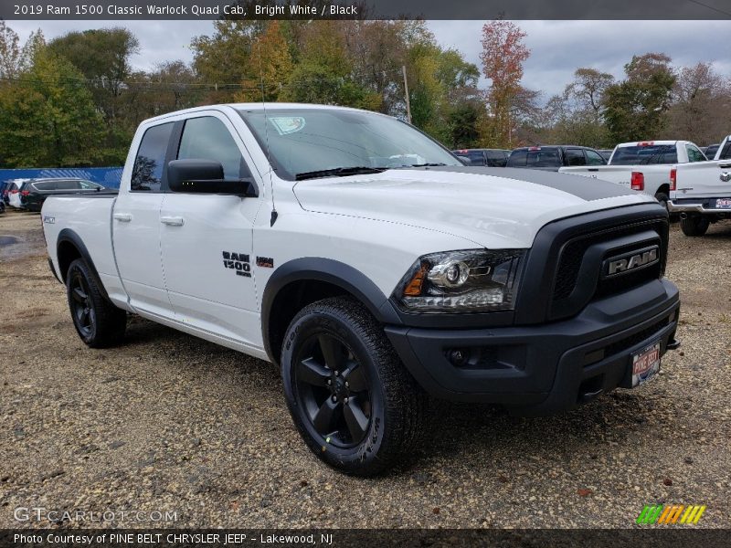 Bright White / Black 2019 Ram 1500 Classic Warlock Quad Cab