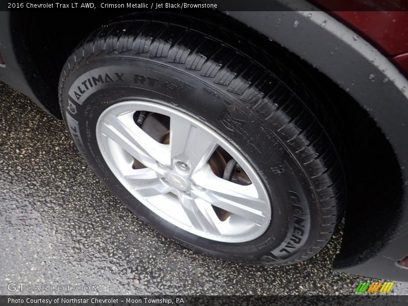 Crimson Metallic / Jet Black/Brownstone 2016 Chevrolet Trax LT AWD