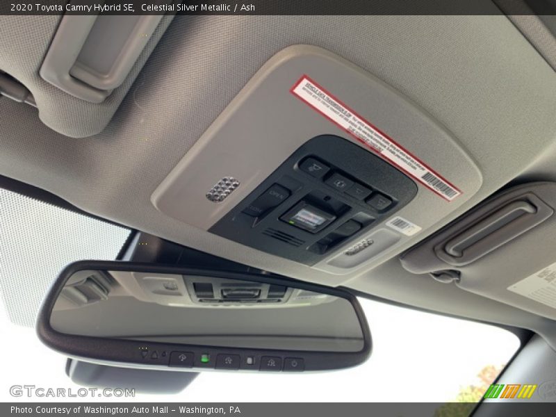 Celestial Silver Metallic / Ash 2020 Toyota Camry Hybrid SE