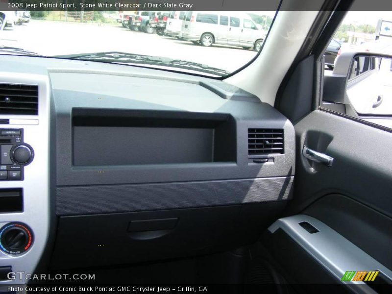 Stone White Clearcoat / Dark Slate Gray 2008 Jeep Patriot Sport