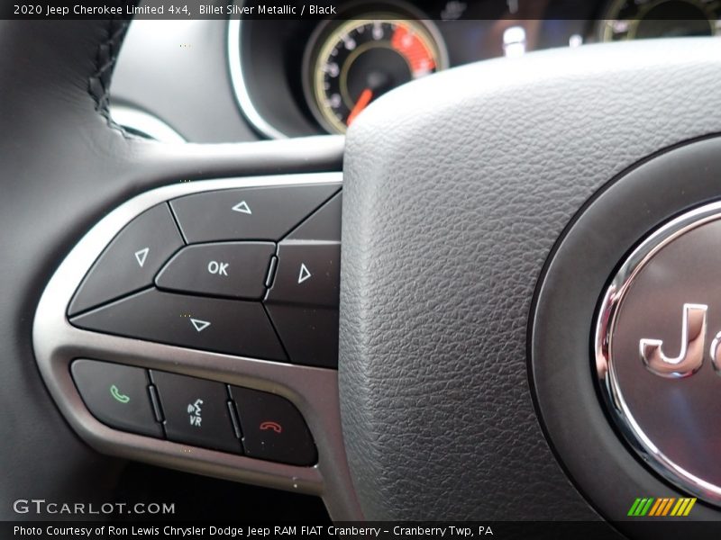 Billet Silver Metallic / Black 2020 Jeep Cherokee Limited 4x4