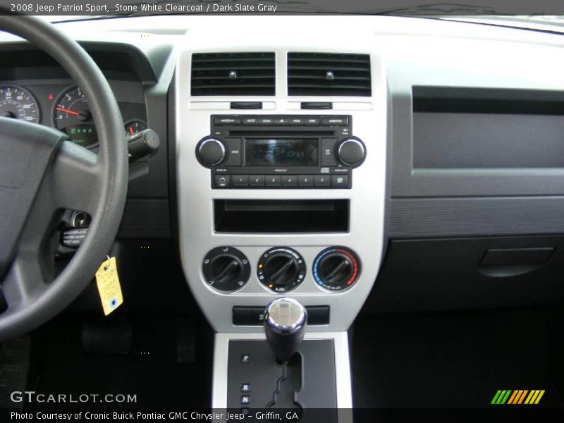Stone White Clearcoat / Dark Slate Gray 2008 Jeep Patriot Sport