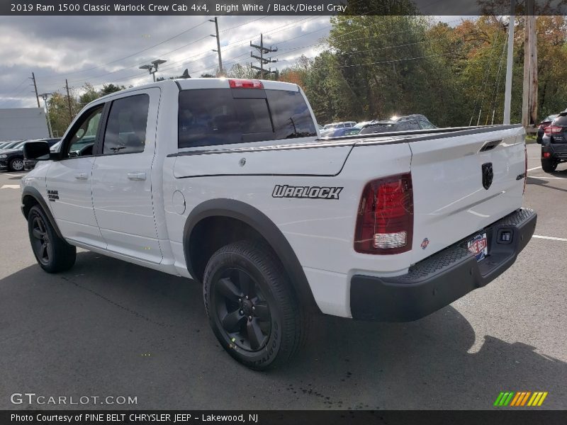 Bright White / Black/Diesel Gray 2019 Ram 1500 Classic Warlock Crew Cab 4x4