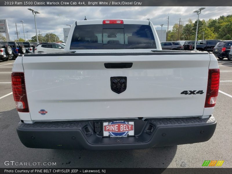 Bright White / Black/Diesel Gray 2019 Ram 1500 Classic Warlock Crew Cab 4x4