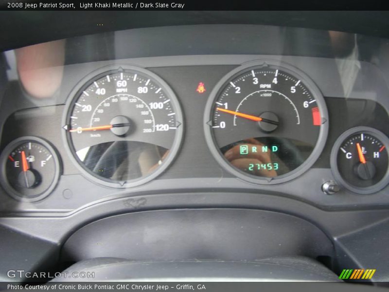 Light Khaki Metallic / Dark Slate Gray 2008 Jeep Patriot Sport
