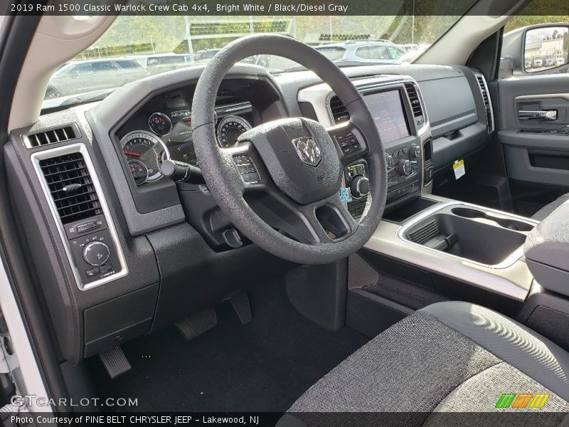 Bright White / Black/Diesel Gray 2019 Ram 1500 Classic Warlock Crew Cab 4x4