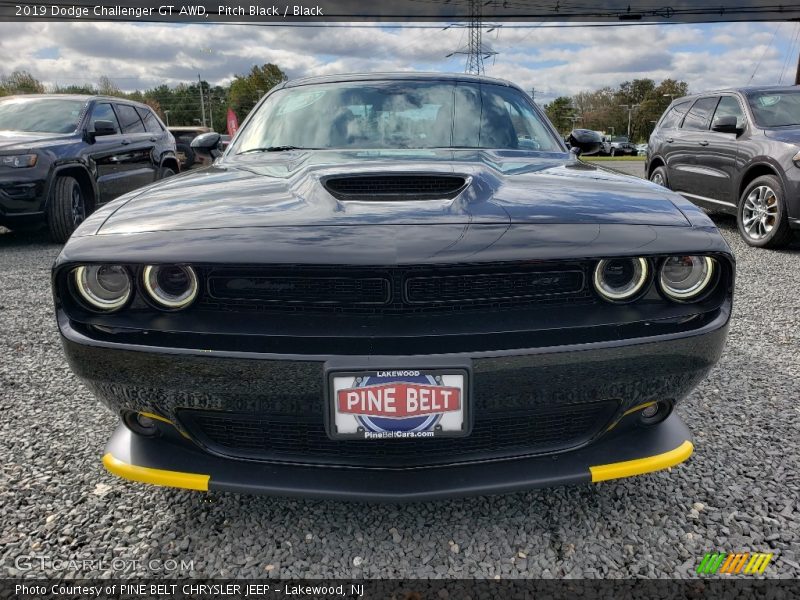Pitch Black / Black 2019 Dodge Challenger GT AWD