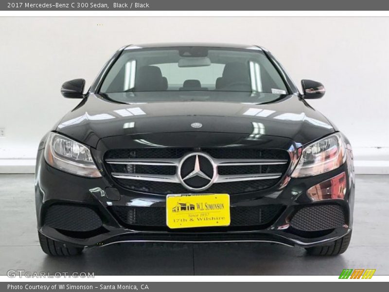 Black / Black 2017 Mercedes-Benz C 300 Sedan