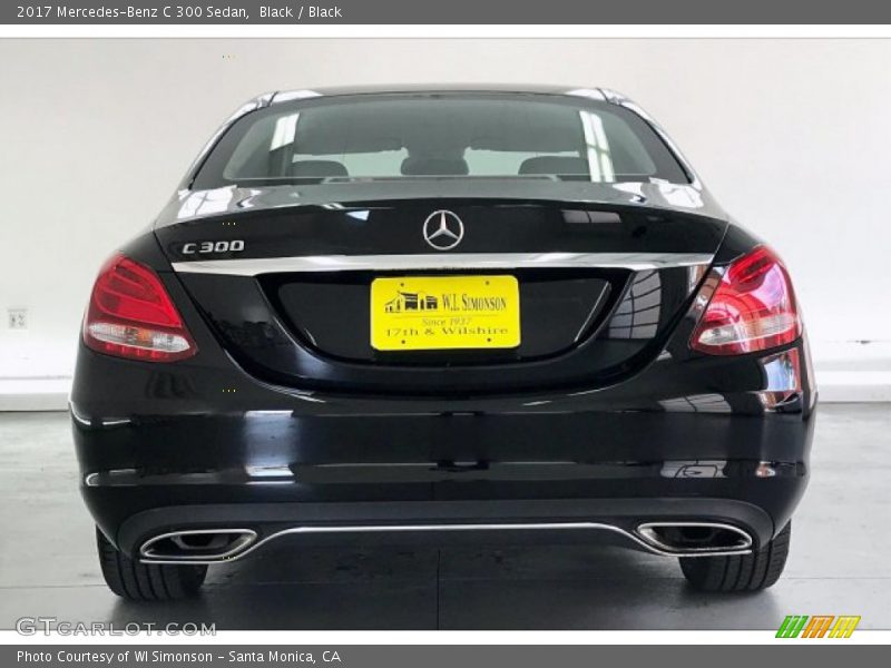 Black / Black 2017 Mercedes-Benz C 300 Sedan