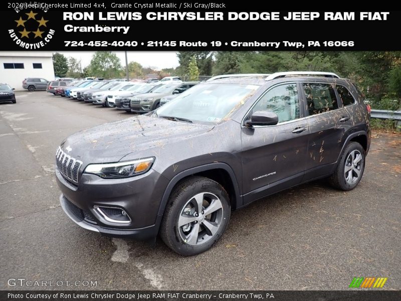 Granite Crystal Metallic / Ski Gray/Black 2020 Jeep Cherokee Limited 4x4