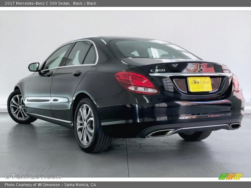 Black / Black 2017 Mercedes-Benz C 300 Sedan
